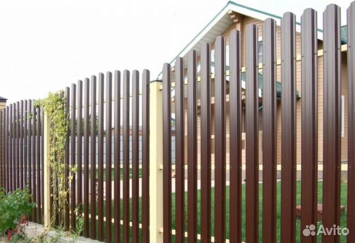 Забор металлический замер бесплатно под ключ