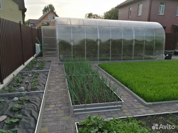 Оцинкованные перфорированные грядки, бортики