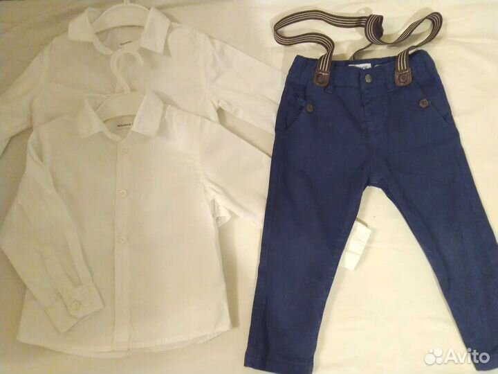 Рубашки и брюки на праздник 86 и 92