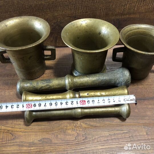 Ступка с пестиком бронза