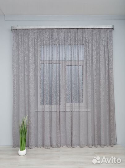 Тюль Да Винчи сетка мрамор