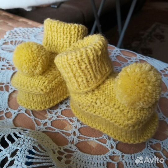 Пинетки новые вязаные ручная работа