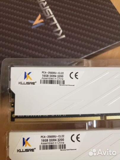 Новая Kllisre ddr4 32gb 3200