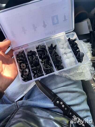 Клипсы пистоны для Обивки + Съемник обшивки