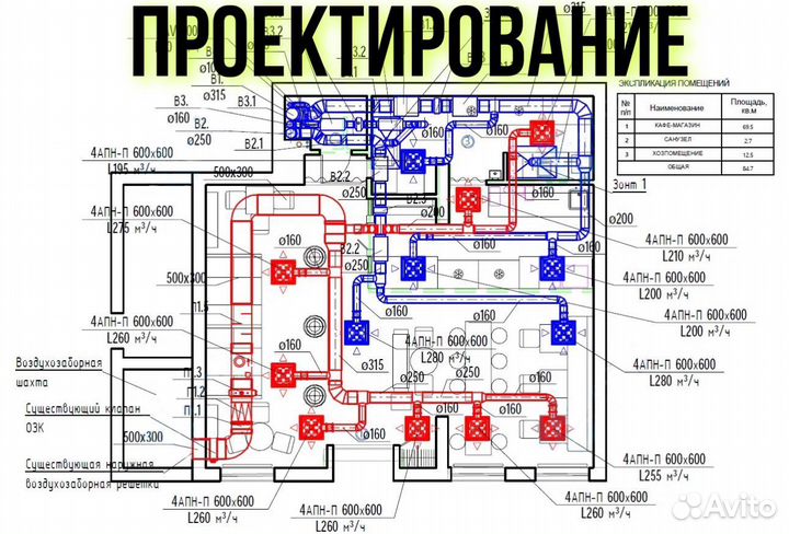 Монтаж вентиляции и кондиционирования. Вентиляция