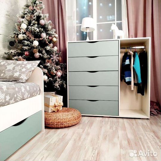 Детский комод со штангой. Доставка бесплатная