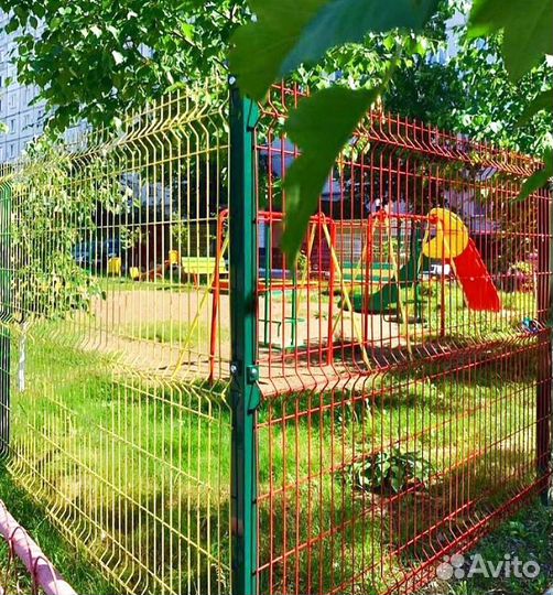 Забор сетка 3д