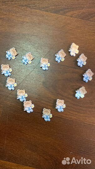 Значки детские аниме с мишкой