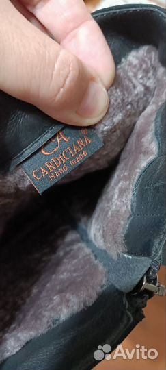 Сапоги зимние натуральная замша натуральный мех