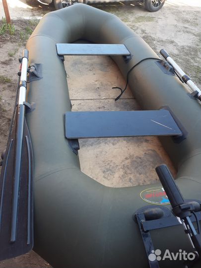 Лодка надувная бу Аргонавтс мотор SEA -PRO 2.6