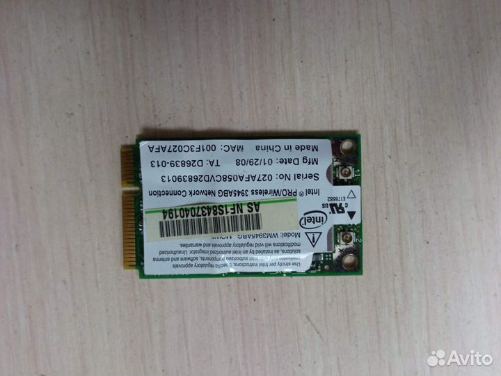 Wi-Fi модуль Intel WM3945ABG MOW2