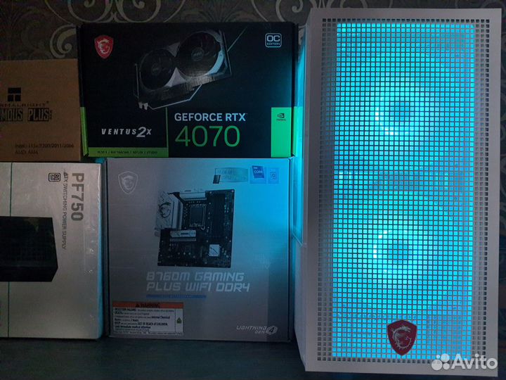 Новый 12GB RTX4070+Core i5 13400F/B760WF/32GB/1TB