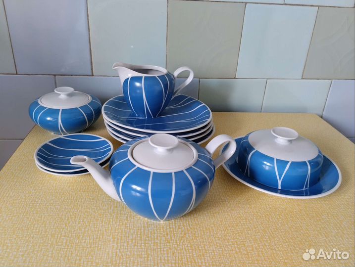 Сервиз чайный ГДР Beyer&Bock Volkstedt