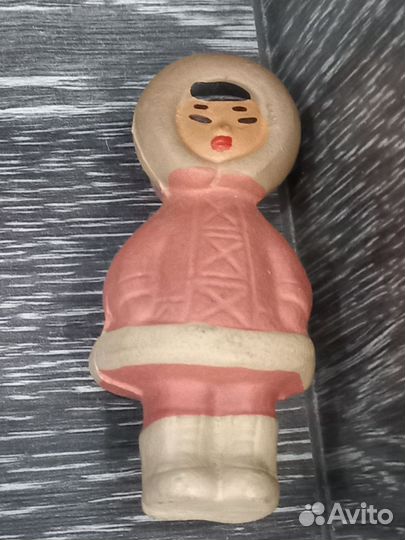 Редкая игрушка СССР.Якутка.Красный треугольник