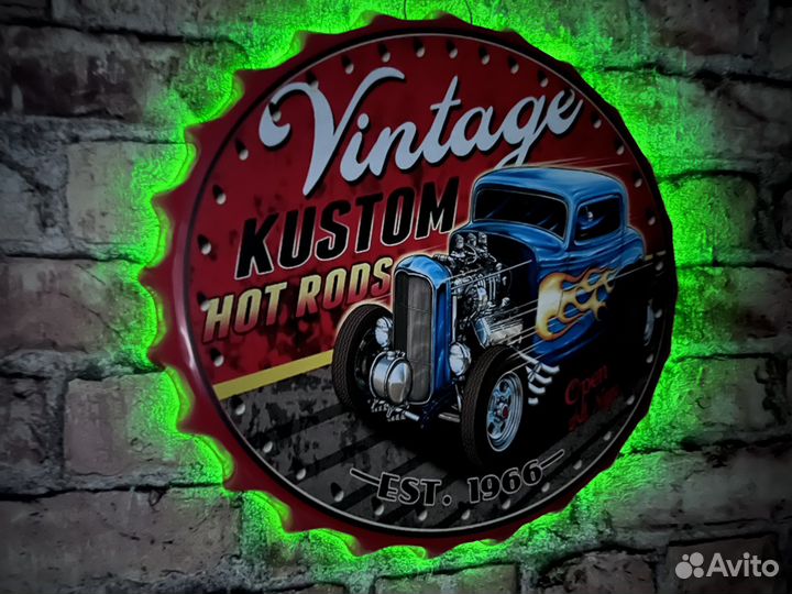 Декор на стену Vintage Hod Rods