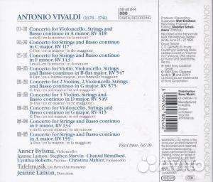 Antonio Vivaldi (1678-1741) - Concerti für Streicher RV 117,134,143,159 (1 CD)