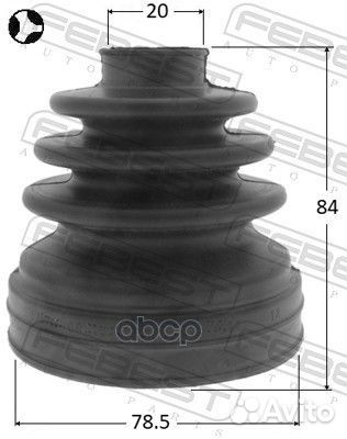 Пыльник шрус внутренний (82.2x87.3x22) комплект