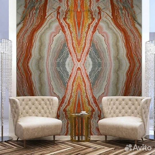 Оникс. декор стен. каменная столешница. панно
