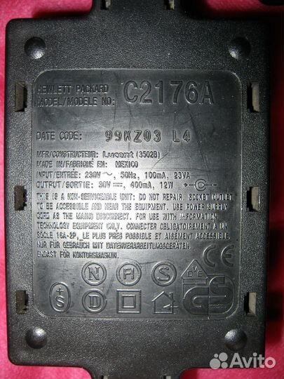 Блок питания Hewlett Packard C2176A