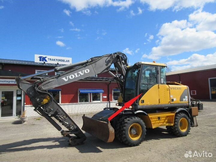 Volvo EC 160,Ew 160 Стекло дверное,нижнее левое