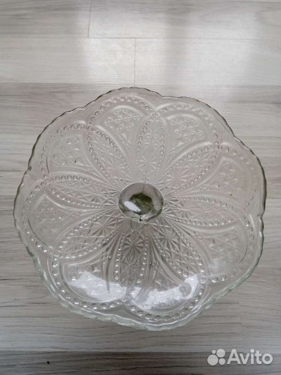 Ваза для фруктов на ножке СССР