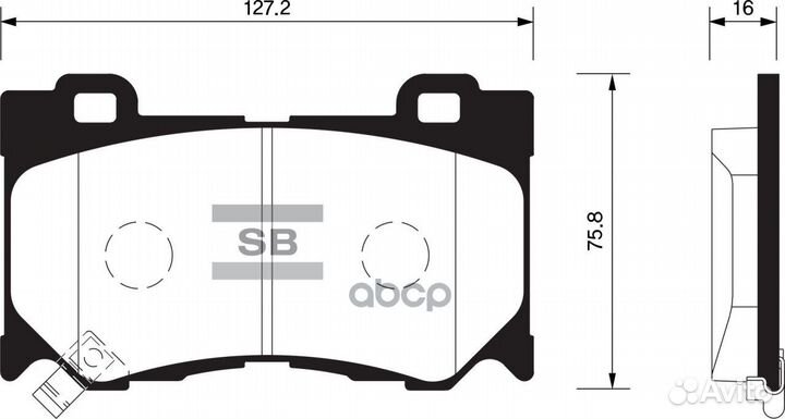 Колодки тормозные дисковые SP1471 SP1471 Sangsi