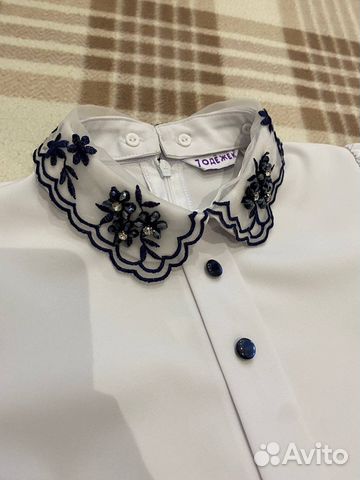 Блузки, брюки, сарафан школьные 122, 128, 134