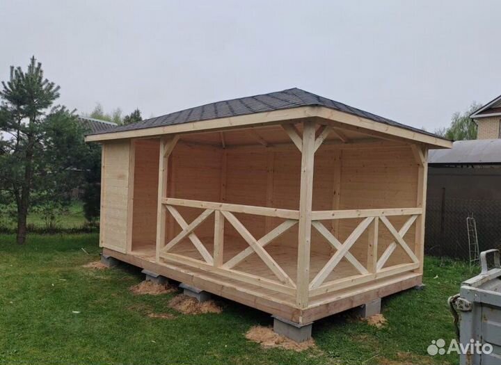 Деревянные беседки