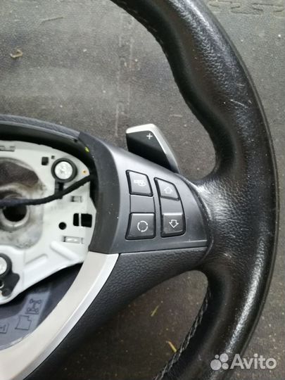 Руль BMW x5 e70 x6 e71 с лепестками и обогревом
