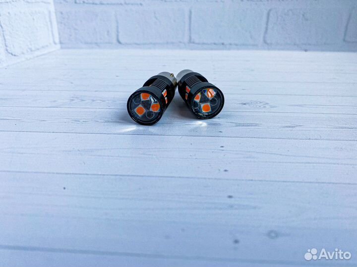 Led лампы P21W светодиодные желтые (оранжевые)