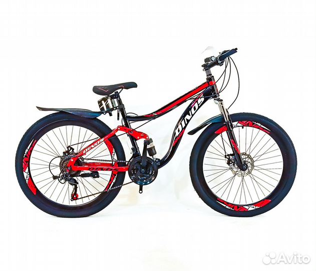 Велосипед горный двухподвес Dinos 26