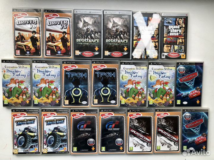 Много игр для PSP (Portable) (76 дисков) /Лицензия