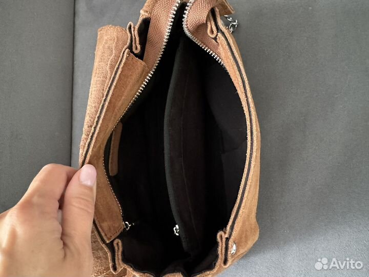 Сумка женская натуральная замша