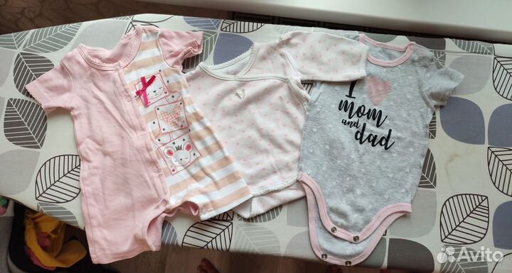 Вещи пакетом на девочку от рождения до 6 мес