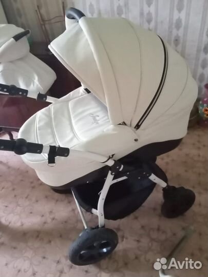 Коляска 2 в 1 эко кожа