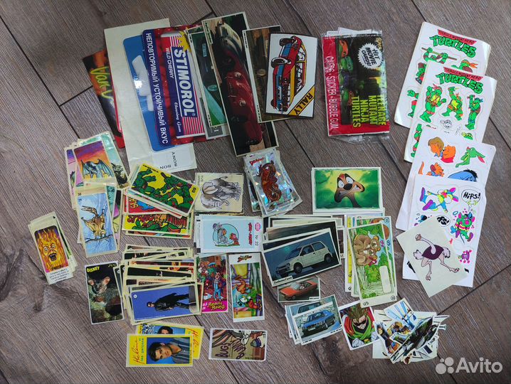 Наклейка, вкладыш, переводка 1990-х годов