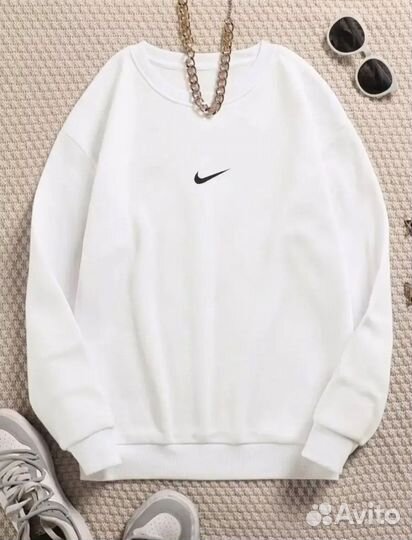 Свитшот nike белый универсальный