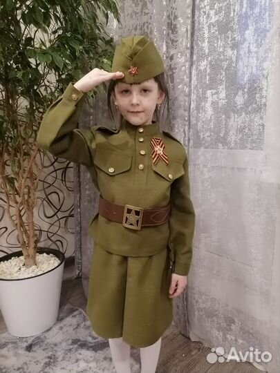 Детский военный костюм для девочки