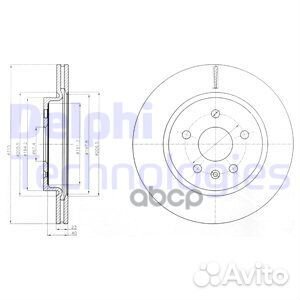 Диск тормозной BG4190 Delphi
