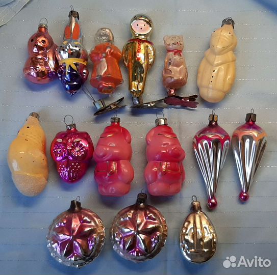 Елочные новогодние игрушки СССР