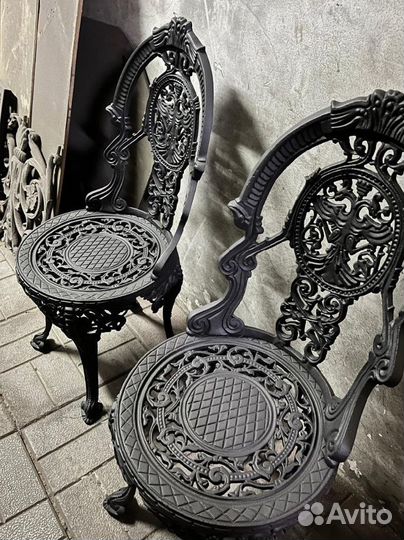Стул садовый чугунный, каслинское литье
