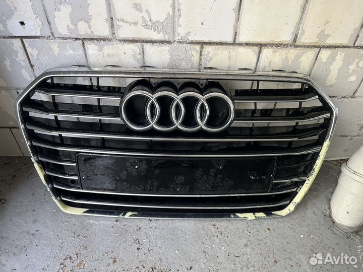 Решетка радиатора audi A6 C7 рестайлинг
