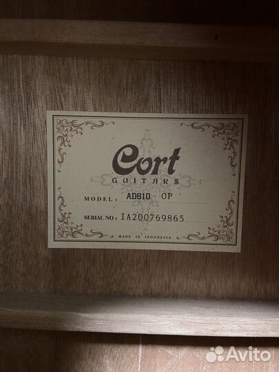 Акустическая гитара cort