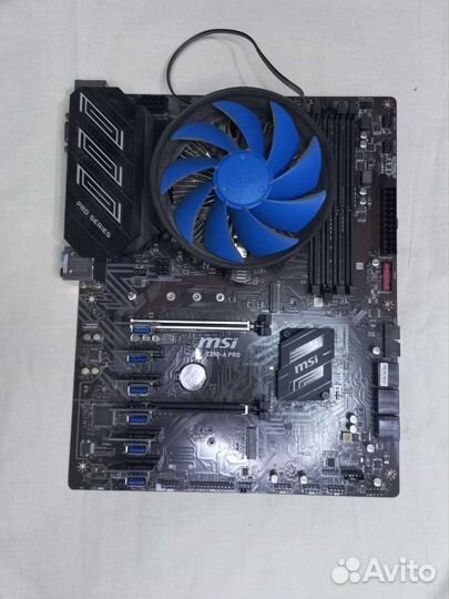 Материнская плата msi z390 a pro + процессор