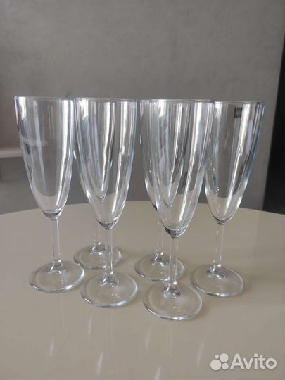 Фужеры для шампанского и вина