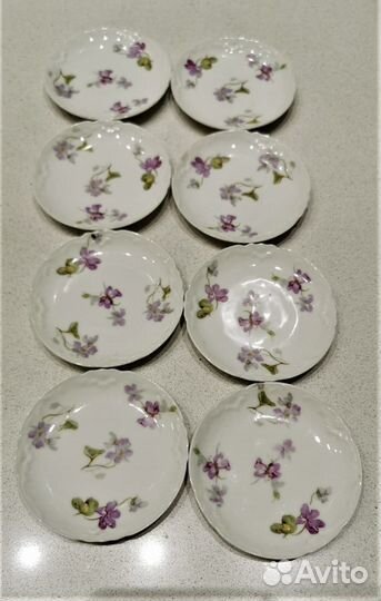 Фарфоровые тарелочки Лимож нач.20 в 8 шт