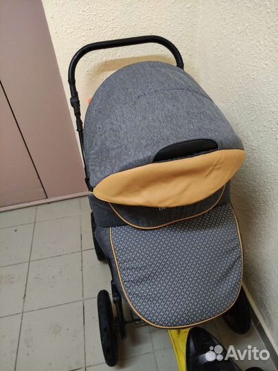 Коляска 2 в 1 эко кожа