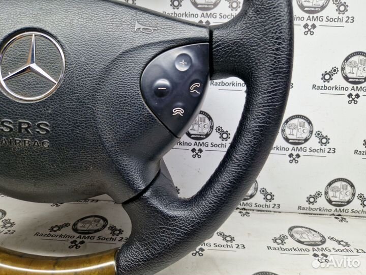 Руль дерево (рулевое колесо) Mercedes W211 W463