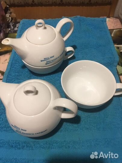 Чайник заварочный и чашка, 2 комплекта