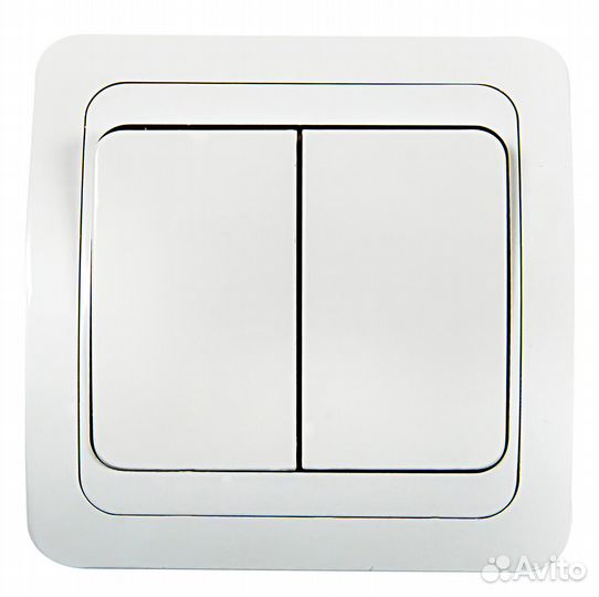 Выключатель 2кл встраиваемый IN home